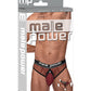 Cock Pit Fishnet Cock Ring Thong Red L/XL