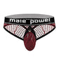 Cock Pit Fishnet Cock Ring Thong Red S/M
