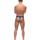 Diamond Mesh Bong Thong Blue S/M