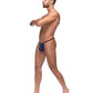 Diamond Mesh Posing Strap Blue O/S