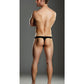 Male Power Rip off Thong w/Studs Black L/XL