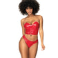 Wet Look Two In One Babydoll Red SM