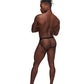 Fetish Cyclops Nylon Spandex Pouchless Jock Strap Black S/M