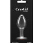 Crystal Desires Glass Heart Gem Butt Plug Medium - Red