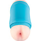 Delite Two Ways Mouth & Ass Masturbator - White