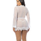 Provence Short Robe - White 1X/2X
