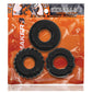 Oxballs Bonemaker 3 Pack Cockring Kit - Black