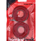 Hunky Junk Stiffy 2 Pack Cockrings - Cherry Ice