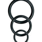 Basix Rubber Works Universal Harness Plus Size - Black