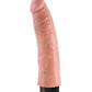 King Cock 7" Big Dildo | Vibrating Dildo | Flesh Suction Cup Dildo | Large Dildo