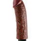 King Cock 8" Big Dildo | Vibrating Dildo | Brown Suction Cup Dildo | Large Dildo