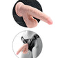 King Cock Plus Large Dildo | Ivory Triple Density with Swinging Balls 6" Big Dildo