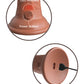 King Cock Elite 6" Dual Density Vibrating Silicone Cock - Tan