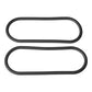 Xplay Gear Silicone 15" Slim Wrap Ring - Black Pack of 2