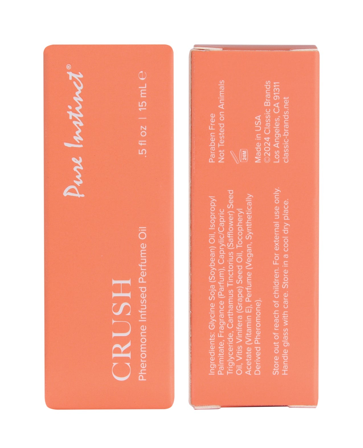 Pure Instinct Pheromone Perfume Oil Crush - 15 ml Dropper Glass