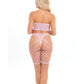 Pink Lipstick Empress Biker Short & Bandeau Top Pink O/S