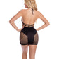 Pink Lipstick Girl Gone Bad Dress Black O/S