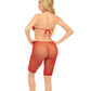 Pink Lipstick Fill Me in Bodystocking Red O/S