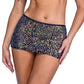 Sequin Fishnet Skirt - Black/Multi XL