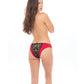 Rene Rofe Simple Fantasy Crotchless Panty Red S/M