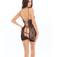 Rene Rofe After Party Bodysuit Black O/S