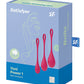 Satisfyer Yoni Power 1 Balls Training Set - Red