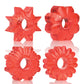 Basic Essentials Rings - Red Set of 4