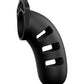 Shots Man Cage Chastity 4.5" Cock Cage Model 21 - Black