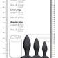 Shots Ouch Apex Butt Plug Set - Black
