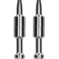 Shots Ouch Pin Magnetic Nipple Clamps - Silver