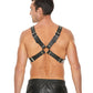 Shots Ouch Men's Large Buckle Harness - Black