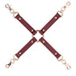 Shots Ouch Halo Hogtie Connector - Burgundy