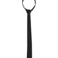 Shots Ouch Black & White Satin Bondage Tie - Black
