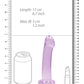 Shots RealRock Anal Dildo | Crystal Clear 7" Big Dildo | Purple Dildo | Suction Cup Dildo