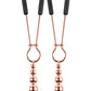 Selopa Beaded Nipple Clamps - Rose Gold