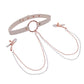 Sex & Mischief Peaches 'n CreaMe Collar w/Nipple Clamps