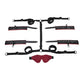 Saffron Under the Bed Adjustable Restraint System - Black and Red