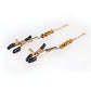 Sincerely Amber Beaded Nipple Clamps