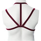 Gender Fluid Sugar Coated Harness - S-L Raspberry Glitter