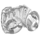 Master Series Detained 2.0 Restrictive Chastity Cage w/Nubs - Clear