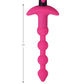 Bang! 28X Vibrating Silicone Anal Beads w/Remote Control - Pink
