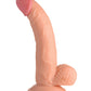 Pop Peckers 7.5" Big Dildo | Large Dildo with Balls | Light Suction Cup Dildo
