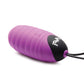 Bang! 28X Ribbed Silicone Egg w/Remote Control - Purple