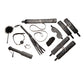 Master Series Hook Up 10pc Plush Bondage Set - Black