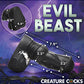 Creature Cocks Realistic Dildo | Venom Silicone Big Black Dildo | Suction Cup Dildo