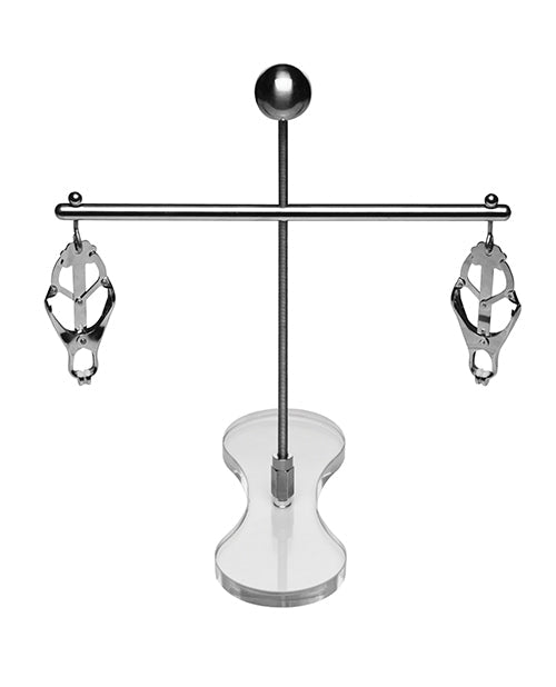 Master Series Tower of Pain Nipple Clamps - Silver