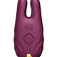 Zalo Nave Vibrating Nipple Clamps - Velvet Purple